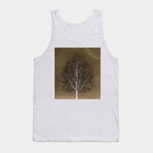 Winter Tree In Muted Tones Tank Top